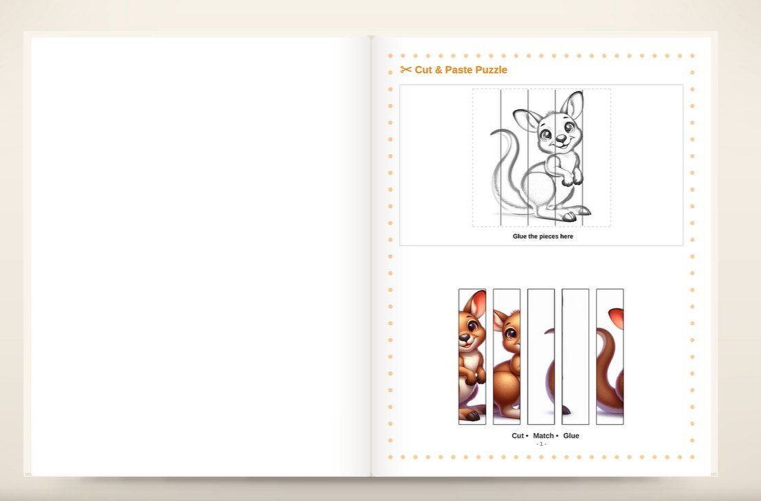 Outline puzzle page preview